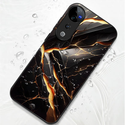 Vivo V40 Pro 5G Premium Acrylic Shockproof Glass Back Case (Galaxy)