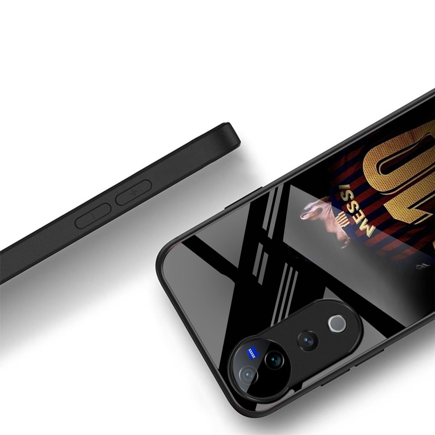 Vivo V40 Pro 5G Premium Acrylic Shockproof Glass Back Case (Messi)