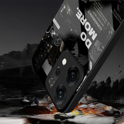 Oppo Reno 14 5G Premium Acrylic Shockproof Glass Back Case (Do More)