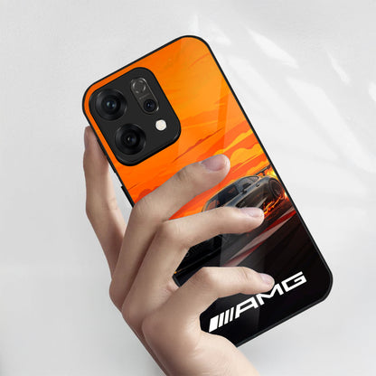 Oppo Reno 14 5G Premium Acrylic Shockproof Glass Back Case (AMG Drift)
