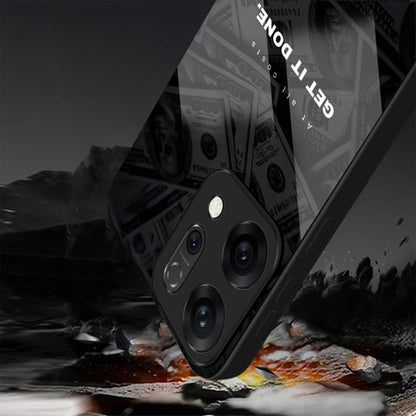 Oppo Reno 14 5G Premium Acrylic Shockproof Glass Back Case (Get It Done)