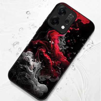 Oppo Reno 14 5G Premium Acrylic Shockproof Glass Back Case (Infernal Drift)