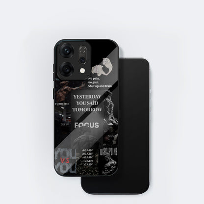 Oppo Reno 14 5G Premium Acrylic Shockproof Glass Back Case (You Vs You)