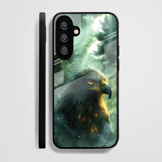 Samsung Galaxy A36 5G Premium Acrylic Shockproof Glass Back Case (Eagle Case)