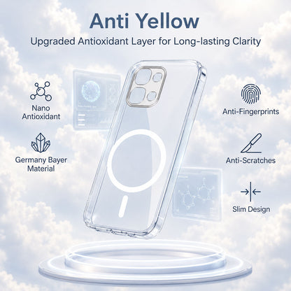 Oppo F31 5G Clear Anti-Yellow MagSafe Protective Case