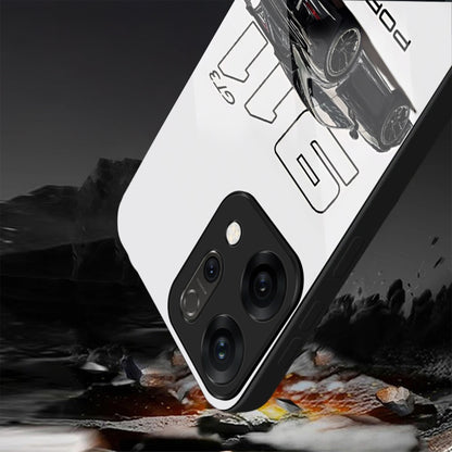 Oppo Reno 14 5G Premium Acrylic Shockproof Glass Back Case (Porsche Case)