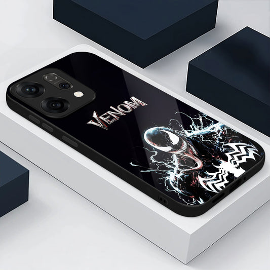 Oppo Reno 14 5G Premium Acrylic Shockproof Glass Back Case (Venom)