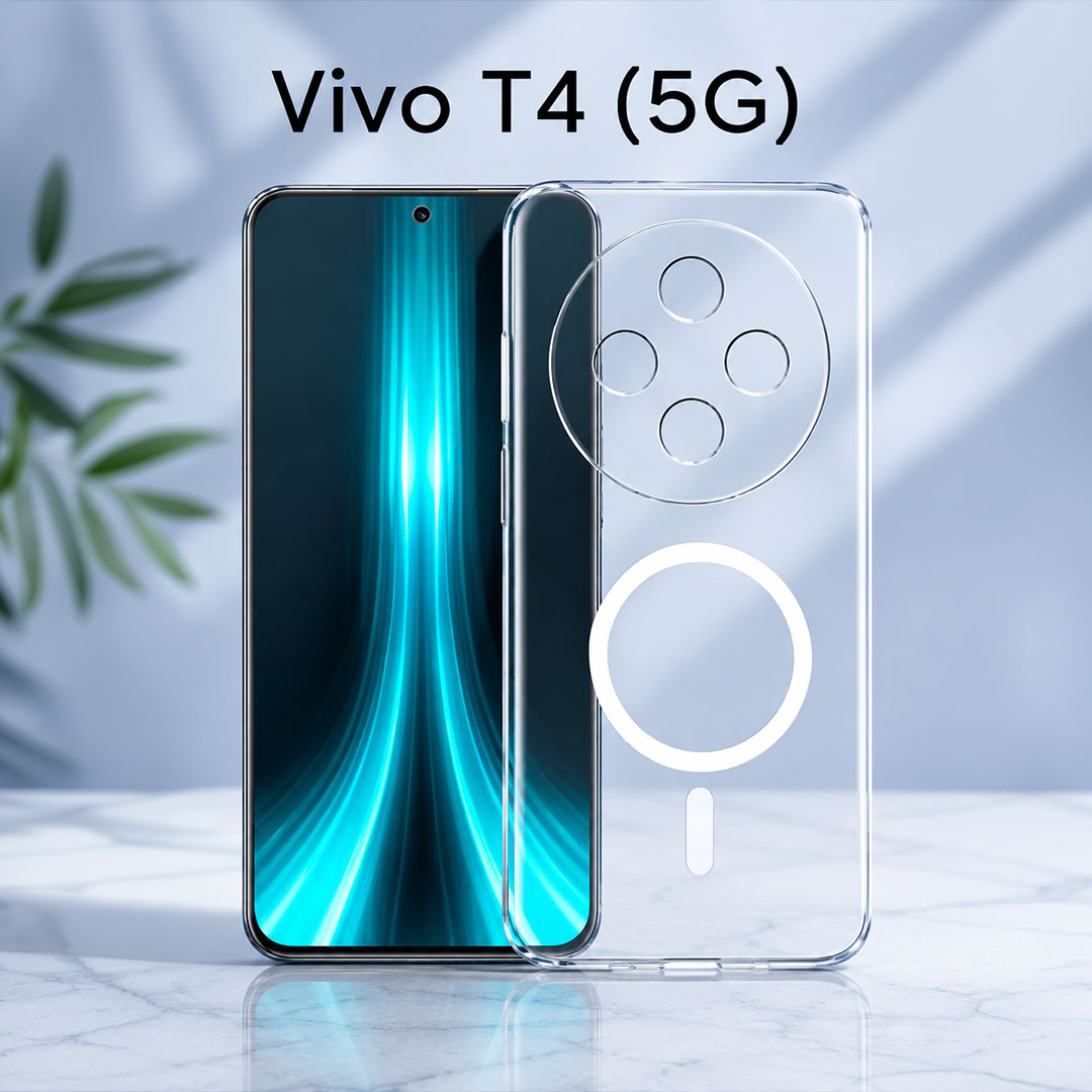Vivo T4 5G Clear Anti-Yellow MagSafe Protective Case