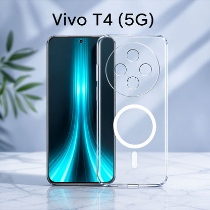 Vivo T4 5G Clear Anti-Yellow MagSafe Protective Case