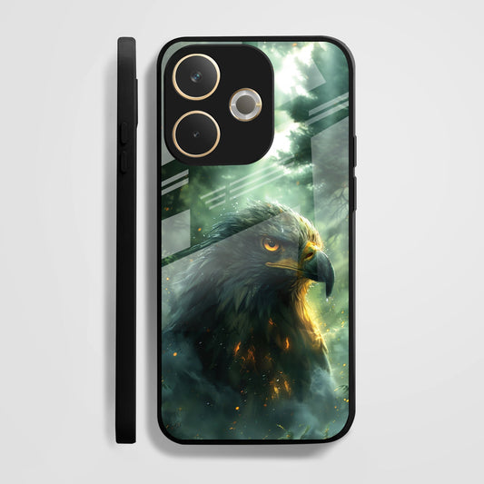 Oppo A5 Pro 5G Premium Acrylic Shockproof Glass Back Case (Eagle Eye)