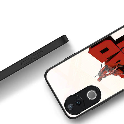 Vivo V50 5G Premium Acrylic Shockproof Glass Back Case (Deadpool Case)