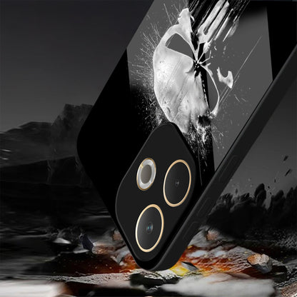 Oppo A5 Pro 5G Premium Acrylic Shockproof Glass Back Case (Punisher Skull)