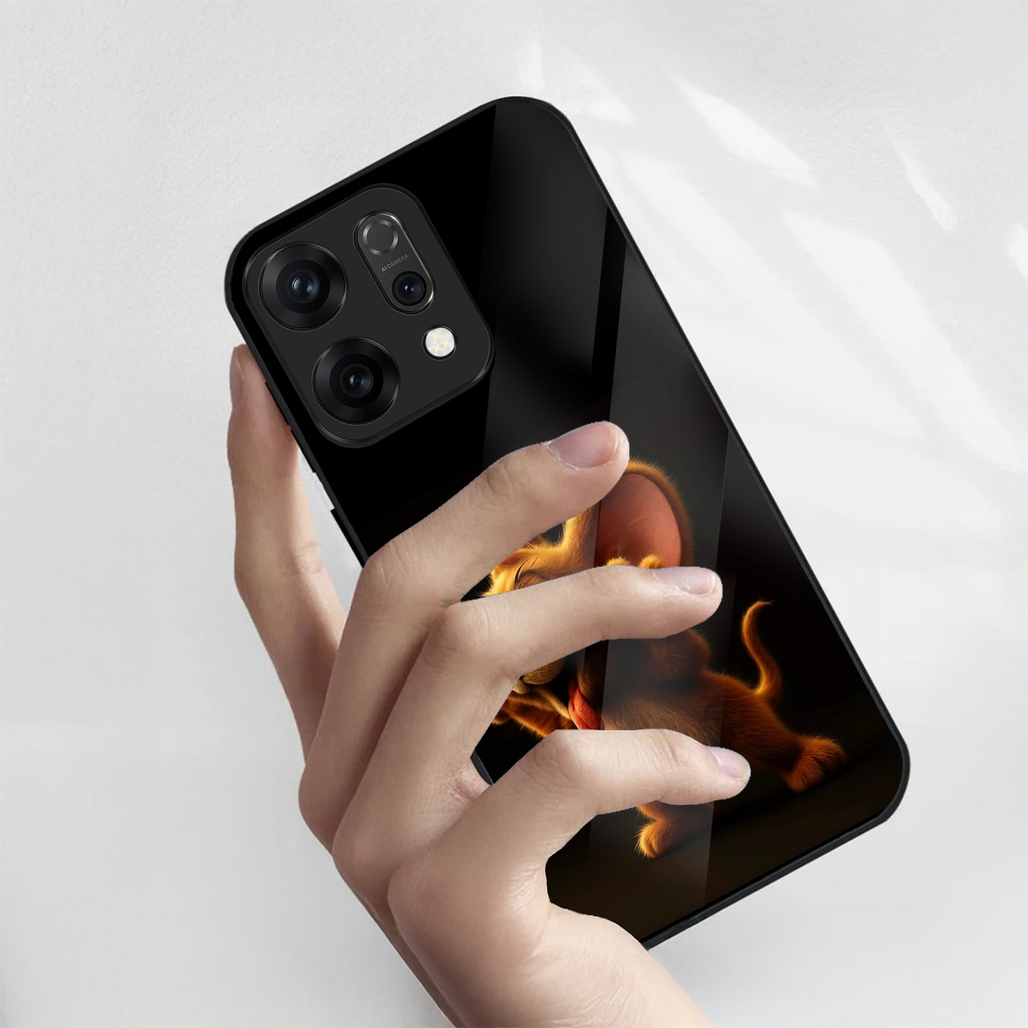Oppo Reno 14 5G Cute Jerry Design Aesthetic Glass Case