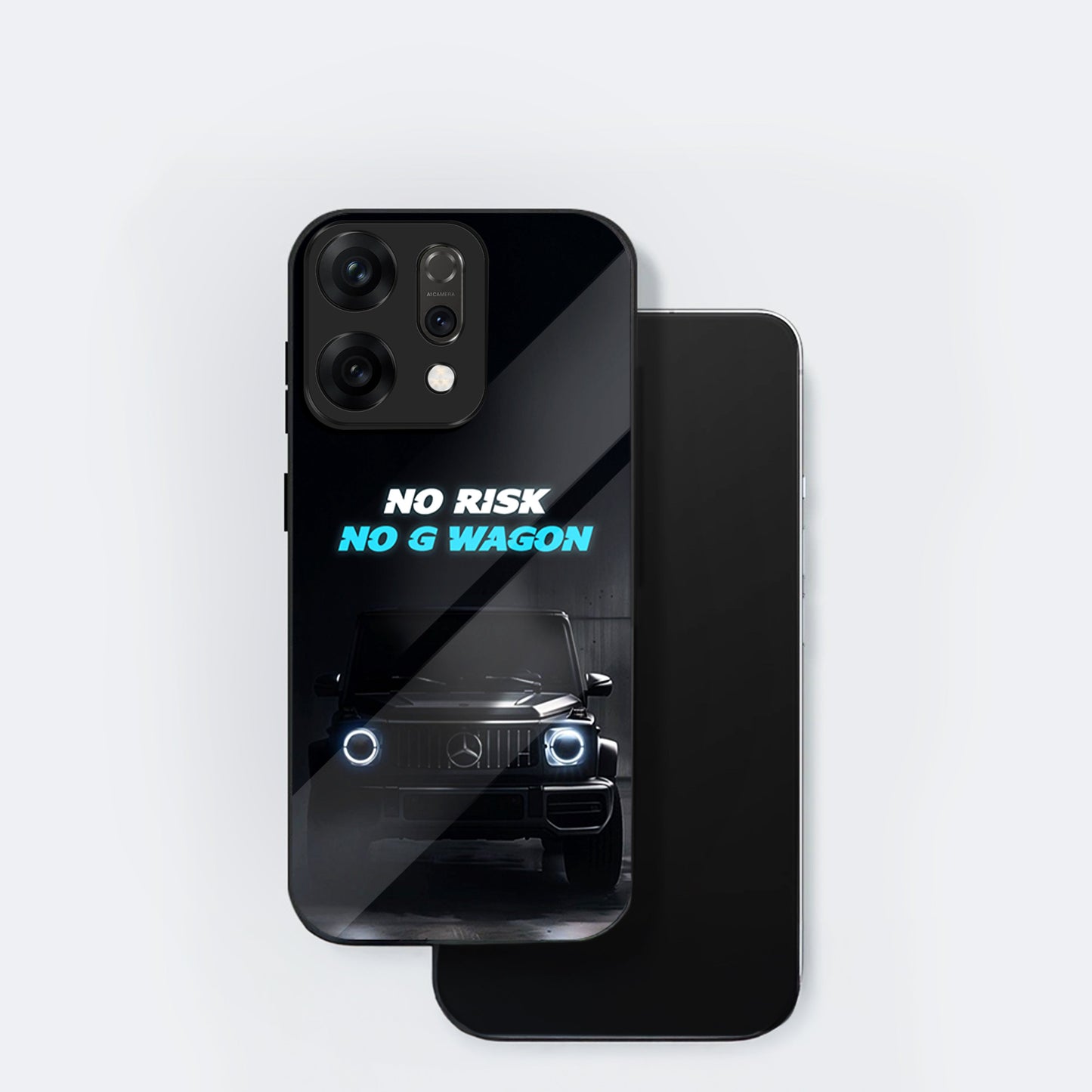 Oppo Reno 14 5G Premium Acrylic Shockproof Glass Back Case (G Wagon)