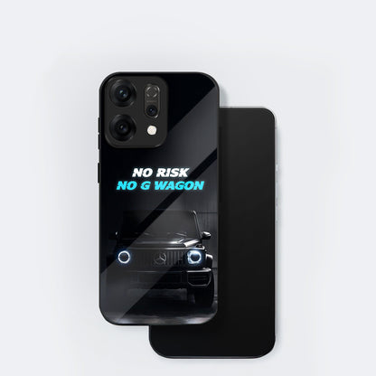 Oppo Reno 14 5G Premium Acrylic Shockproof Glass Back Case (G Wagon)