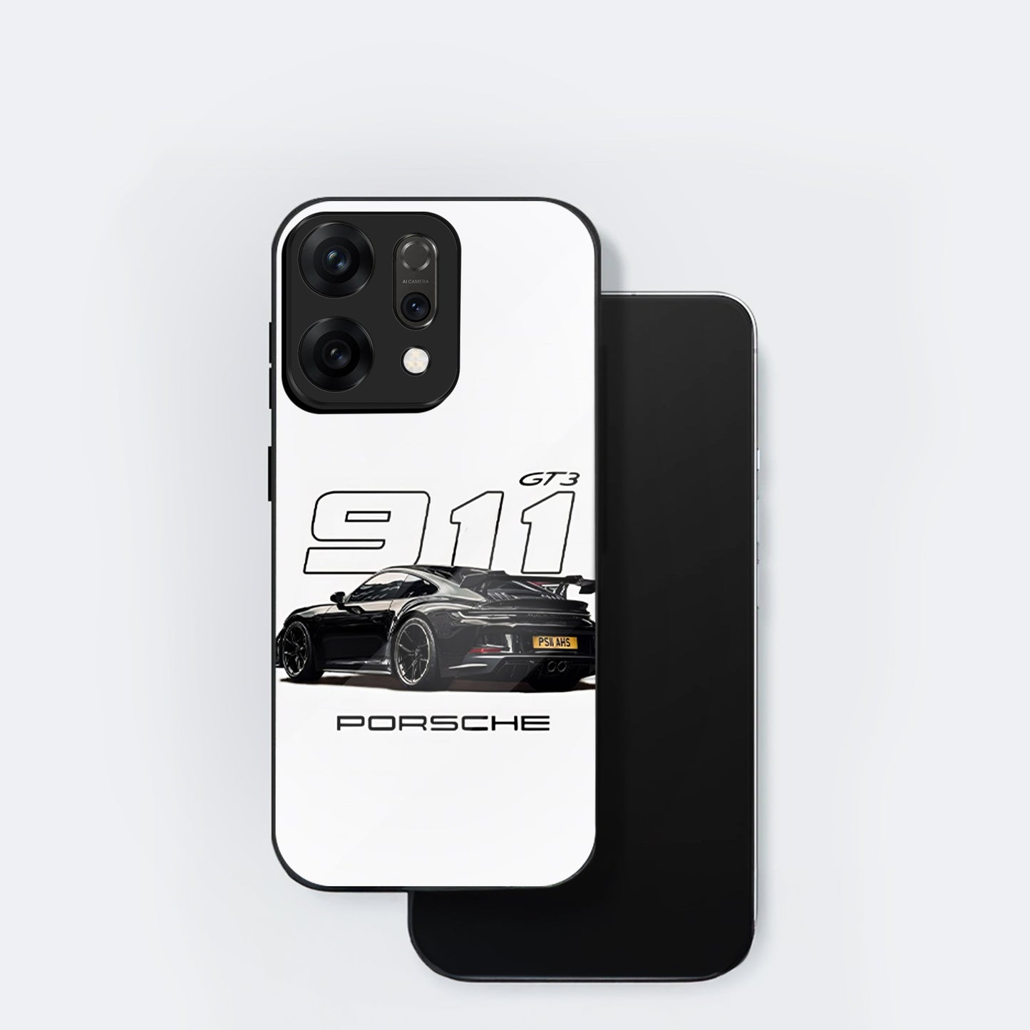 Oppo Reno 14 5G Premium Acrylic Shockproof Glass Back Case (Porsche Case)