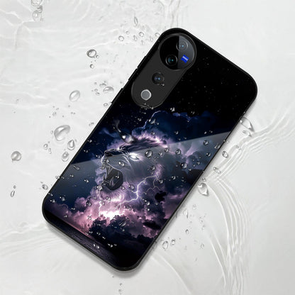 Vivo V40 Pro 5G Premium Acrylic Shockproof Glass Back Case (Storm King)