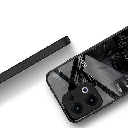 Oppo Reno 13 5G Premium Acrylic Shockproof Glass Back Case (Discipline Drive)