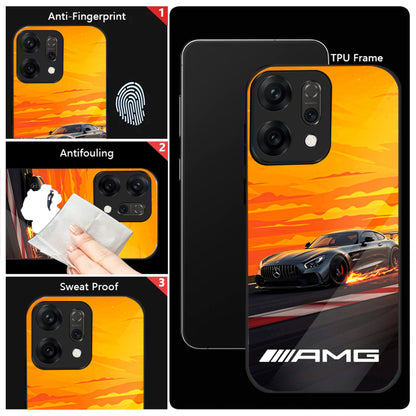 Oppo Reno 14 5G Premium Acrylic Shockproof Glass Back Case (AMG Drift)