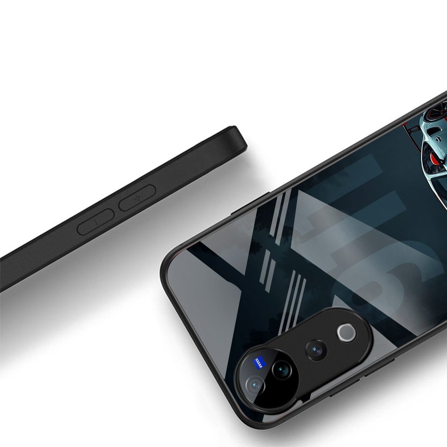 Vivo V40 Pro 5G Premium Acrylic Shockproof Glass Back Case (Turbo Drive)