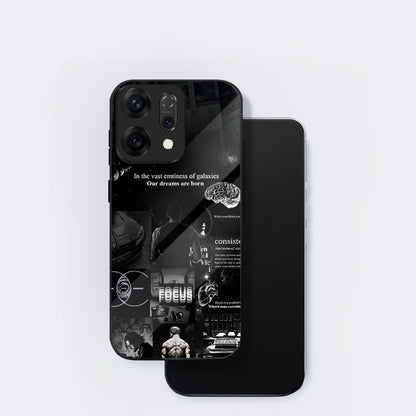 Oppo Reno 14 5G Premium Acrylic Shockproof Glass Back Case (Dream Case)