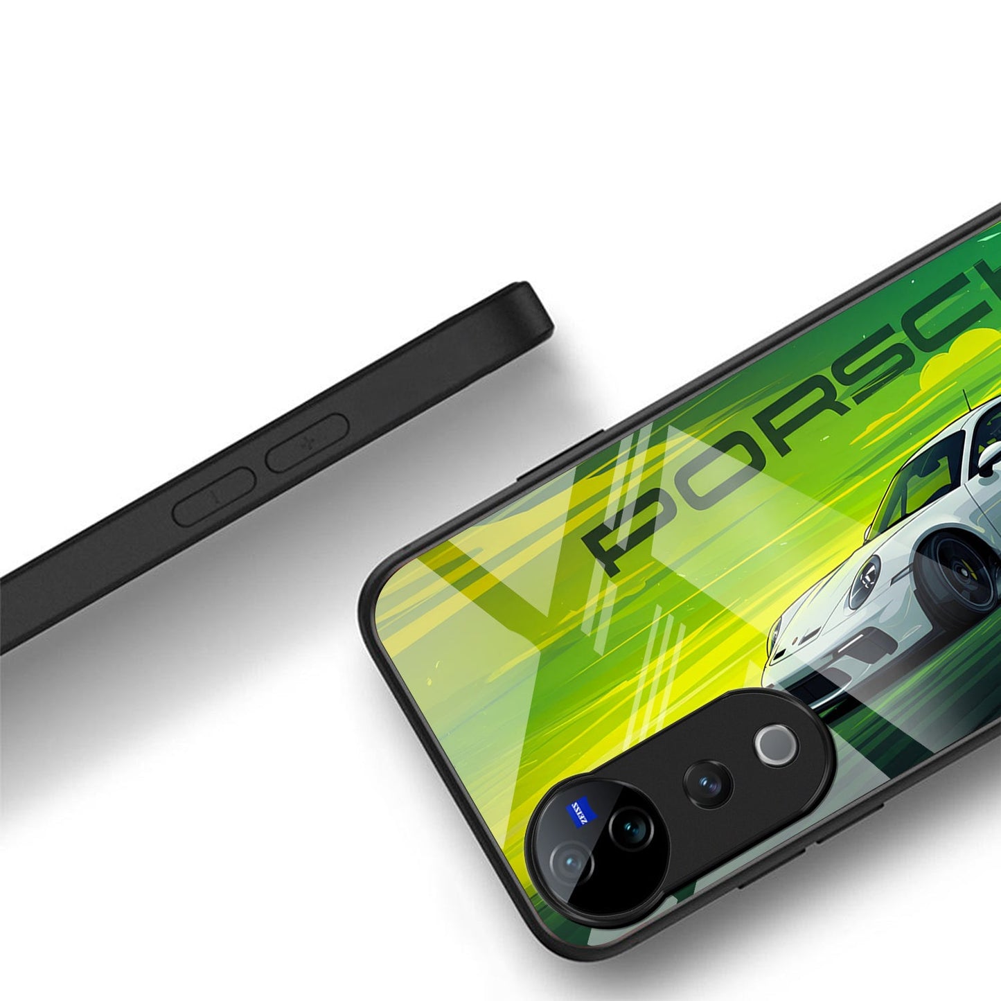 Vivo V40 Pro 5G Premium Acrylic Shockproof Glass Back Case (Speedster Case)