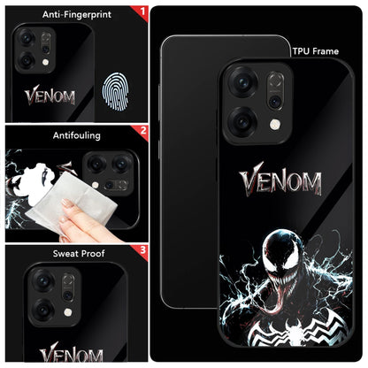 Oppo Reno 14 5G Premium Acrylic Shockproof Glass Back Case (Venom)