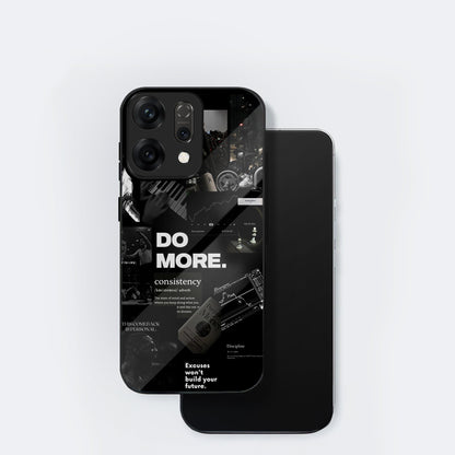 Oppo Reno 14 5G Premium Acrylic Shockproof Glass Back Case (Do More)
