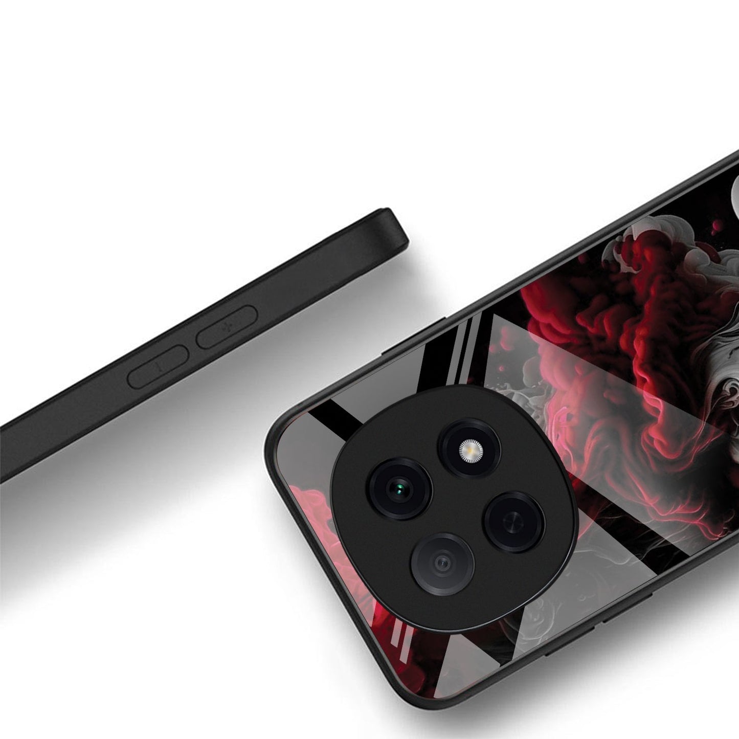 OPPO F29 Pro 5G Premium Acrylic Shockproof Glass Back Case (Flame)
