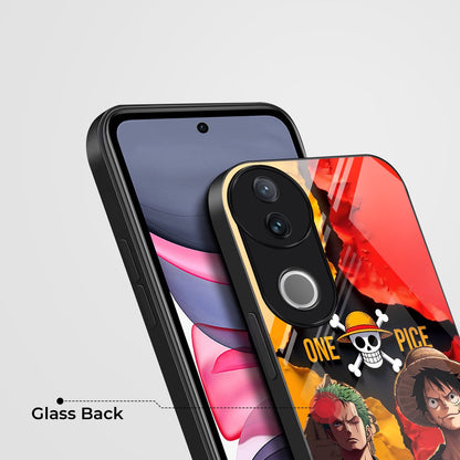 Vivo V50 5G Premium Acrylic Shockproof Glass Back Case (Luffy & Zoro)