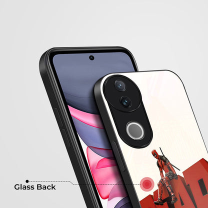 Vivo V50 5G Premium Acrylic Shockproof Glass Back Case (Deadpool Case)
