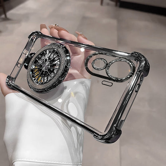 Vivo V40e 5G Premium Stress Buster Wheel Rotating Shockproof Airbags Case