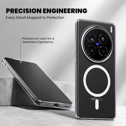 Vivo X200 Pro 5G Clear Anti-Yellow MagSafe Protective Case