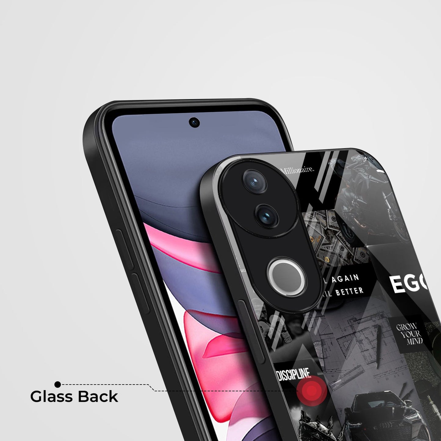 Vivo V50 5G Premium Acrylic Shockproof Glass Back Case (New Era)