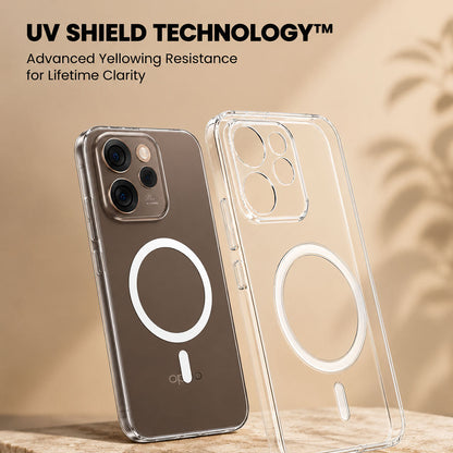 Oppo Reno 15 Pro 5G Clear Anti-Yellow MagSafe Protective Case
