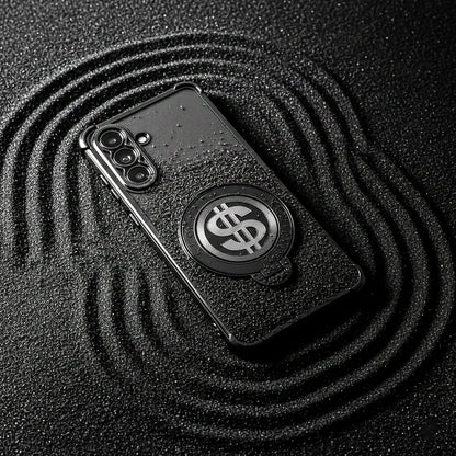 Samsung Galaxy A36 5G Phone case with dollar sign symbol on a textured black surface