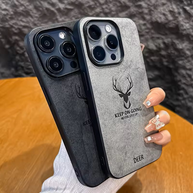 Luxury Shockproof Deer Mobile Phone Case For iPhone