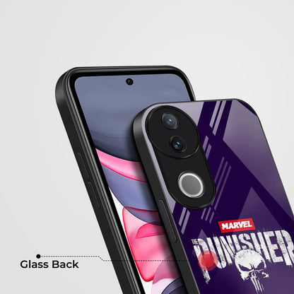 Vivo V50 5G Premium Acrylic Shockproof Glass Back Case (Punisher Case)
