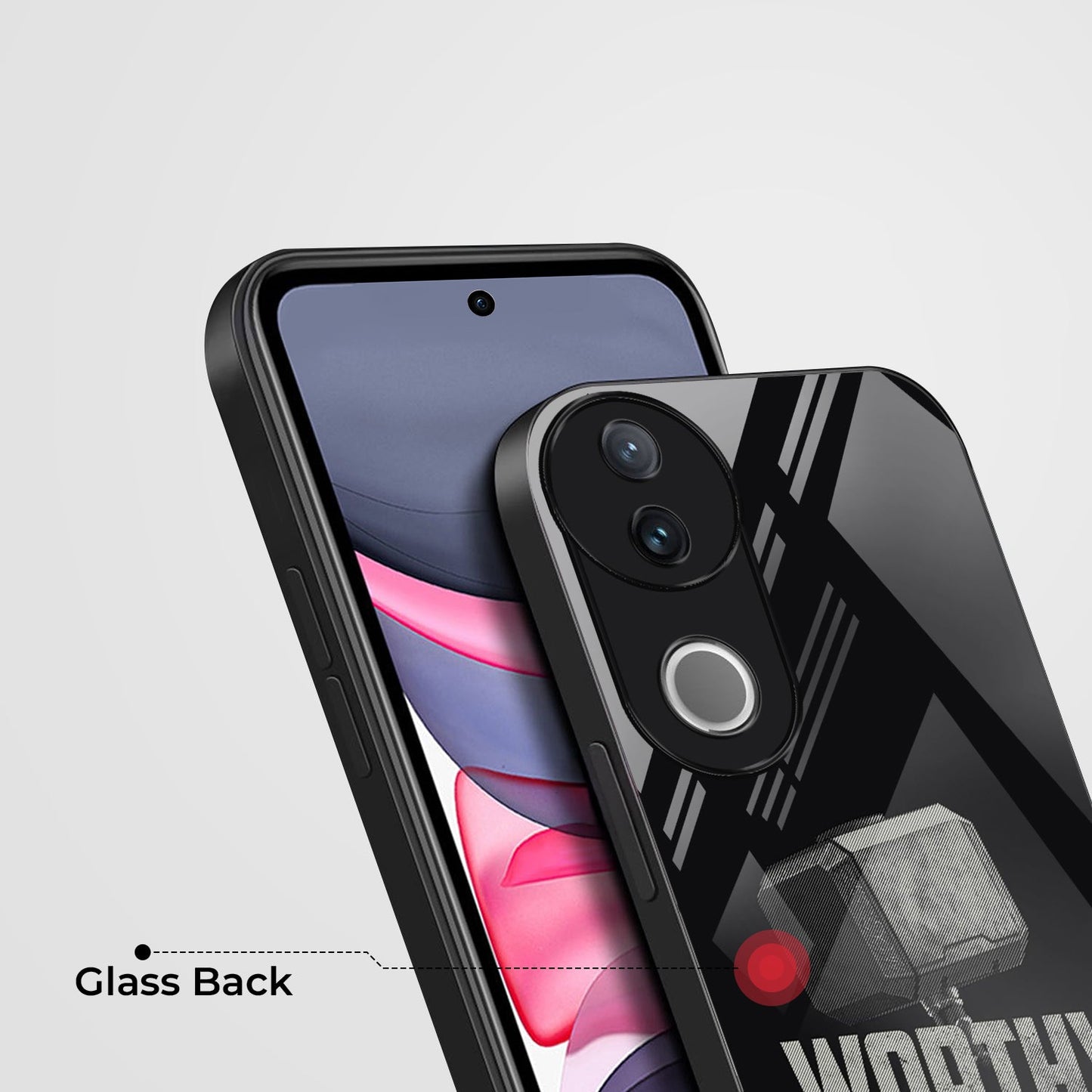 Vivo V50 5G Premium Acrylic Shockproof Glass Back Case (Worthy Case)