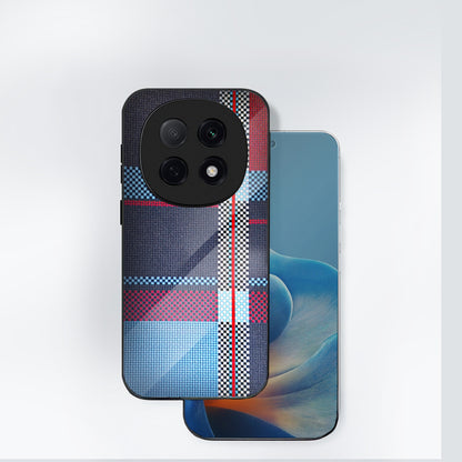 Oppo F29 Pro 5G Luxury Grid Pattern Glass Back Shockproof Case