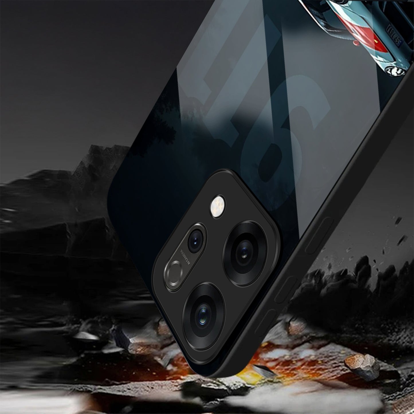Oppo Reno 14 5G Premium Acrylic Shockproof Glass Back Case (GTR-911)