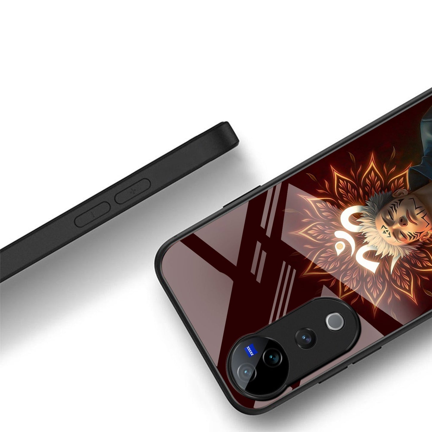 Vivo V40 Pro 5G Premium Acrylic Shockproof Glass Back Case (Divine)