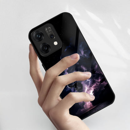 Oppo Reno 14 5G Premium Acrylic Shockproof Glass Back Case (Storm King)