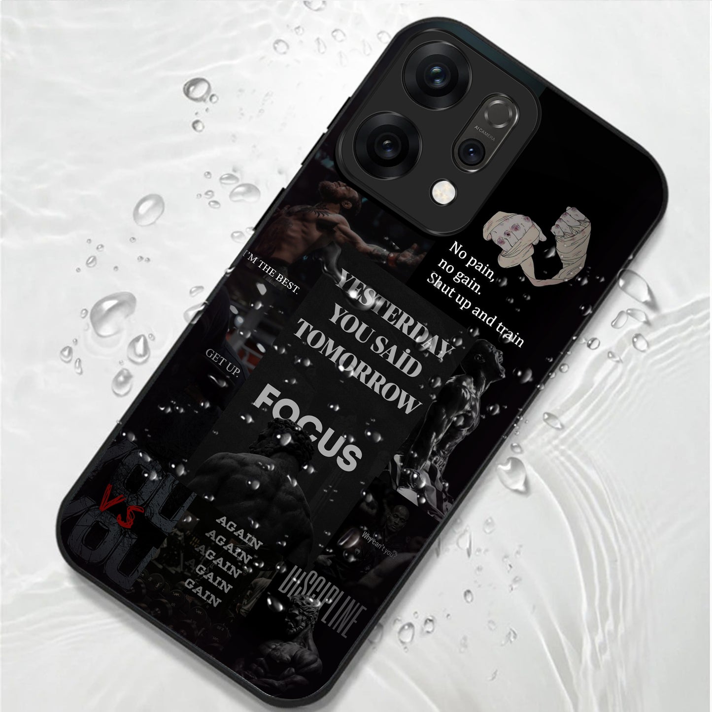 Oppo Reno 14 5G Premium Acrylic Shockproof Glass Back Case (You Vs You)