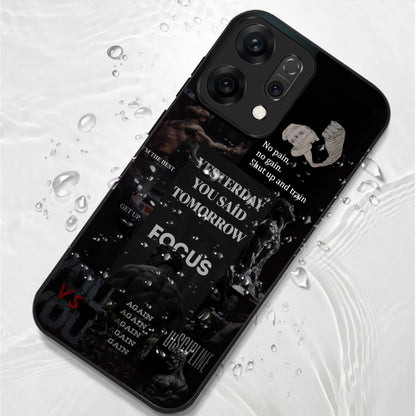 Oppo Reno 14 5G Premium Acrylic Shockproof Glass Back Case (You Vs You)