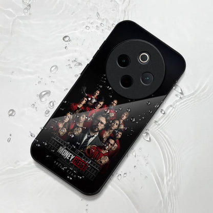 Vivo T4 5G Premium Acrylic Shockproof Glass Back Case (MoneyHeist)