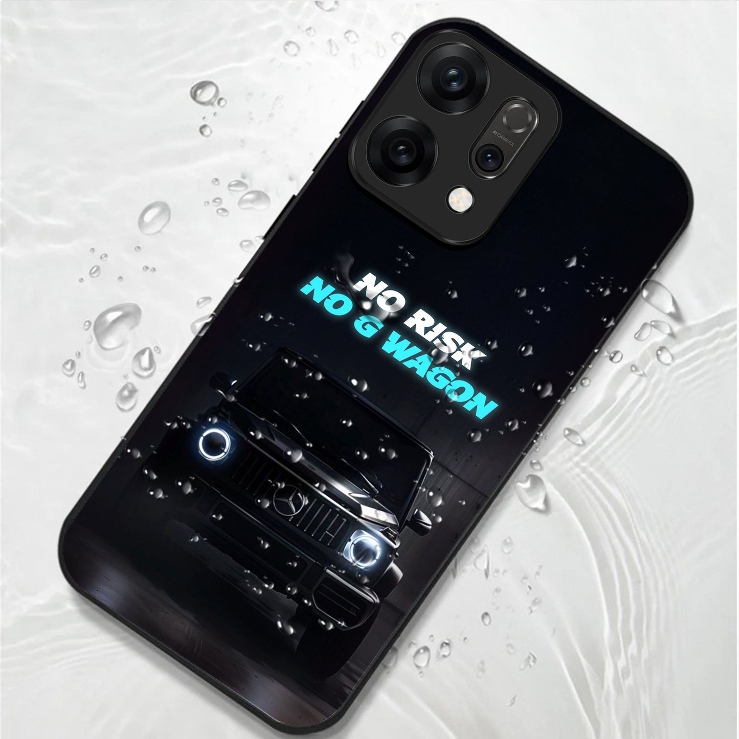 Oppo Reno 14 5G Premium Acrylic Shockproof Glass Back Case (G Wagon)
