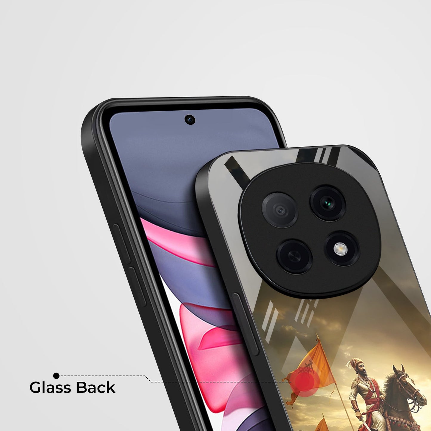 OPPO F29 Pro 5G Premium Acrylic Shockproof Glass Back Case (Maratha Pride)