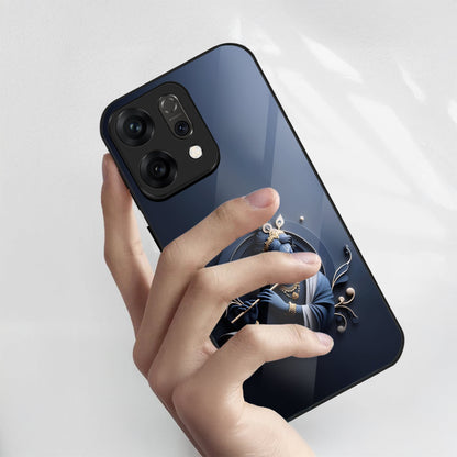 Oppo Reno 14 5G Premium Acrylic Shockproof Glass Back Case (Krishna)