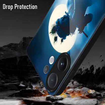 Vivo V60 5G Premium Acrylic Shockproof Glass Back Case (Midnight Krishna)